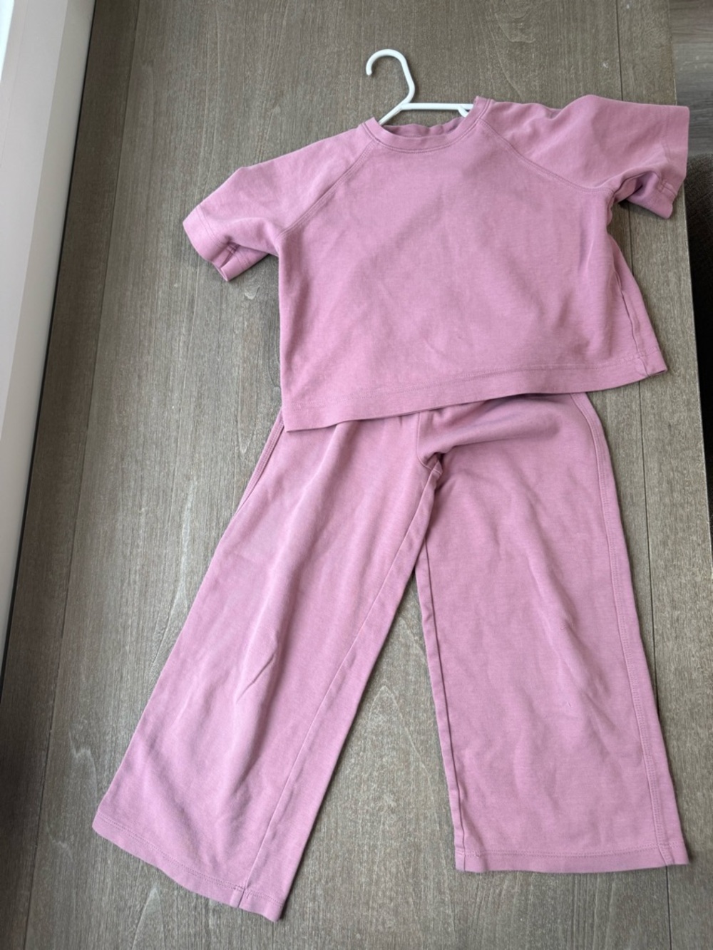 Qty 2, Kids Two-Piece Zara Sets - Dusty Pink and Chocolate Brown
